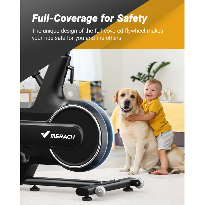 Indoor Cycling Bike for Home with Magnetic Resistance, Bluetooth Stationary Bike, iPad Holder, MR-667-Trainnox