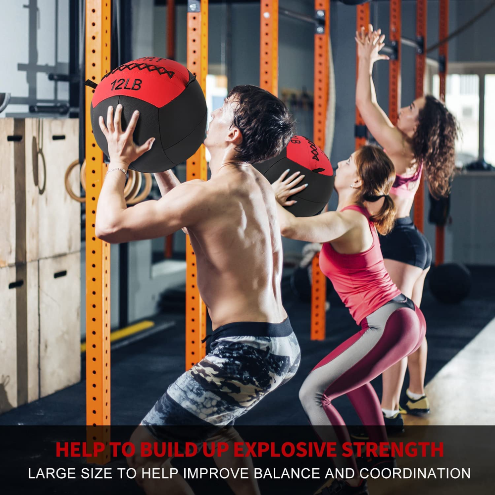 Soft Wall/Medicine Ball Core Strength and Conditioning Muscle Building Core Exercise-Trainnox