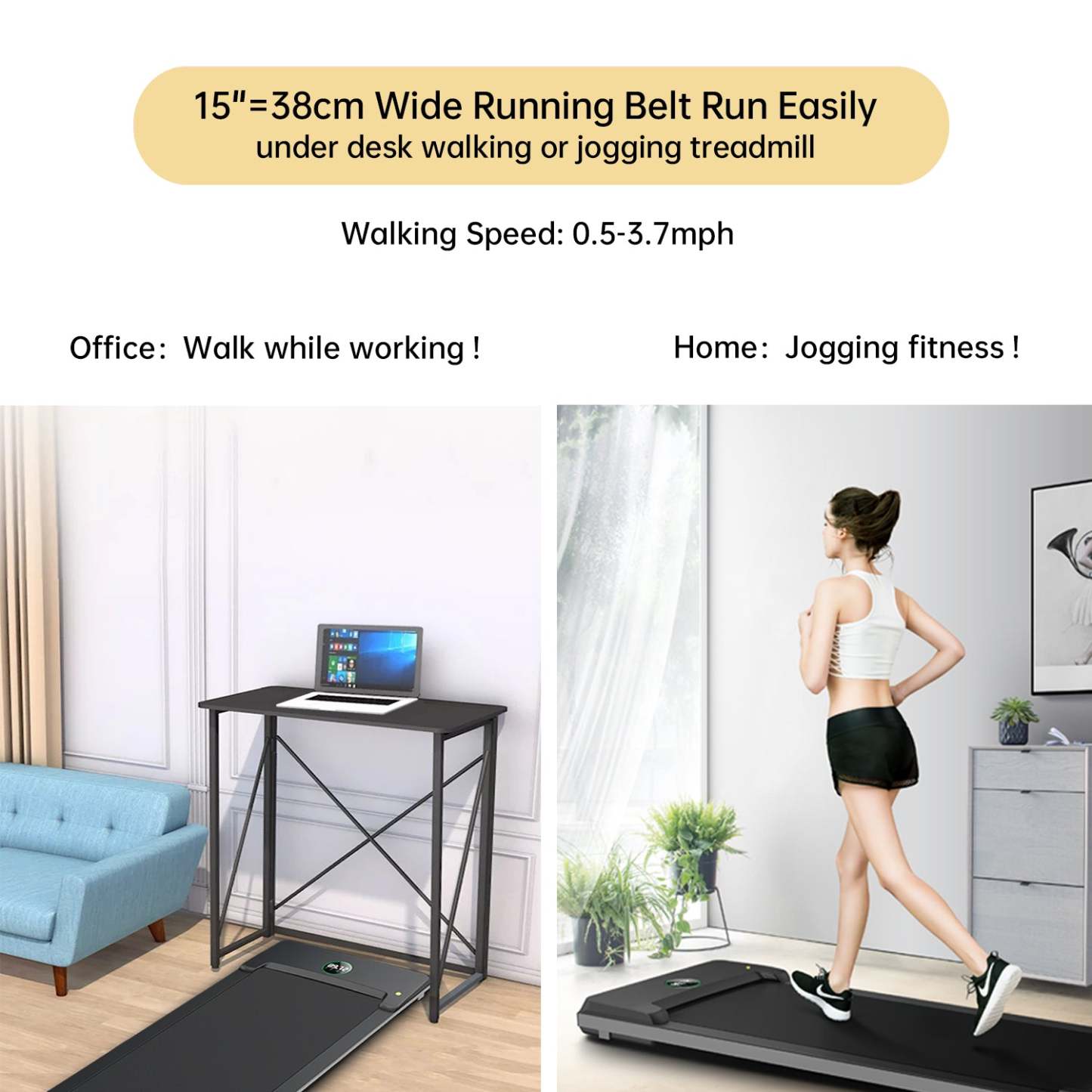 Mini Under Desk Treadmill Smart Remote for Home Small Spaces C1, Postpartum Use is also Very Safe-Trainnox