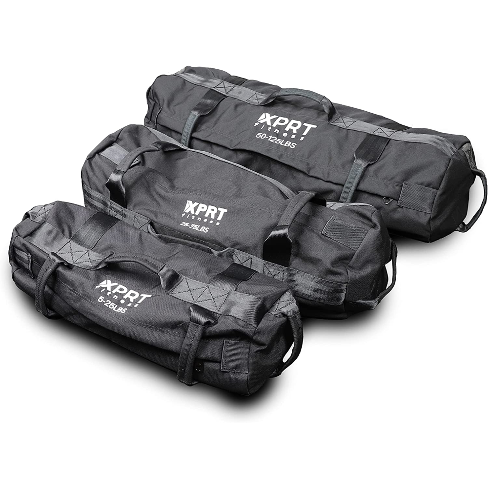 Workout Sandbag for Heavy Duty Workout Cross Training 7 Multi-positional Handles - Color Army Green/Black/Camo-Trainnox