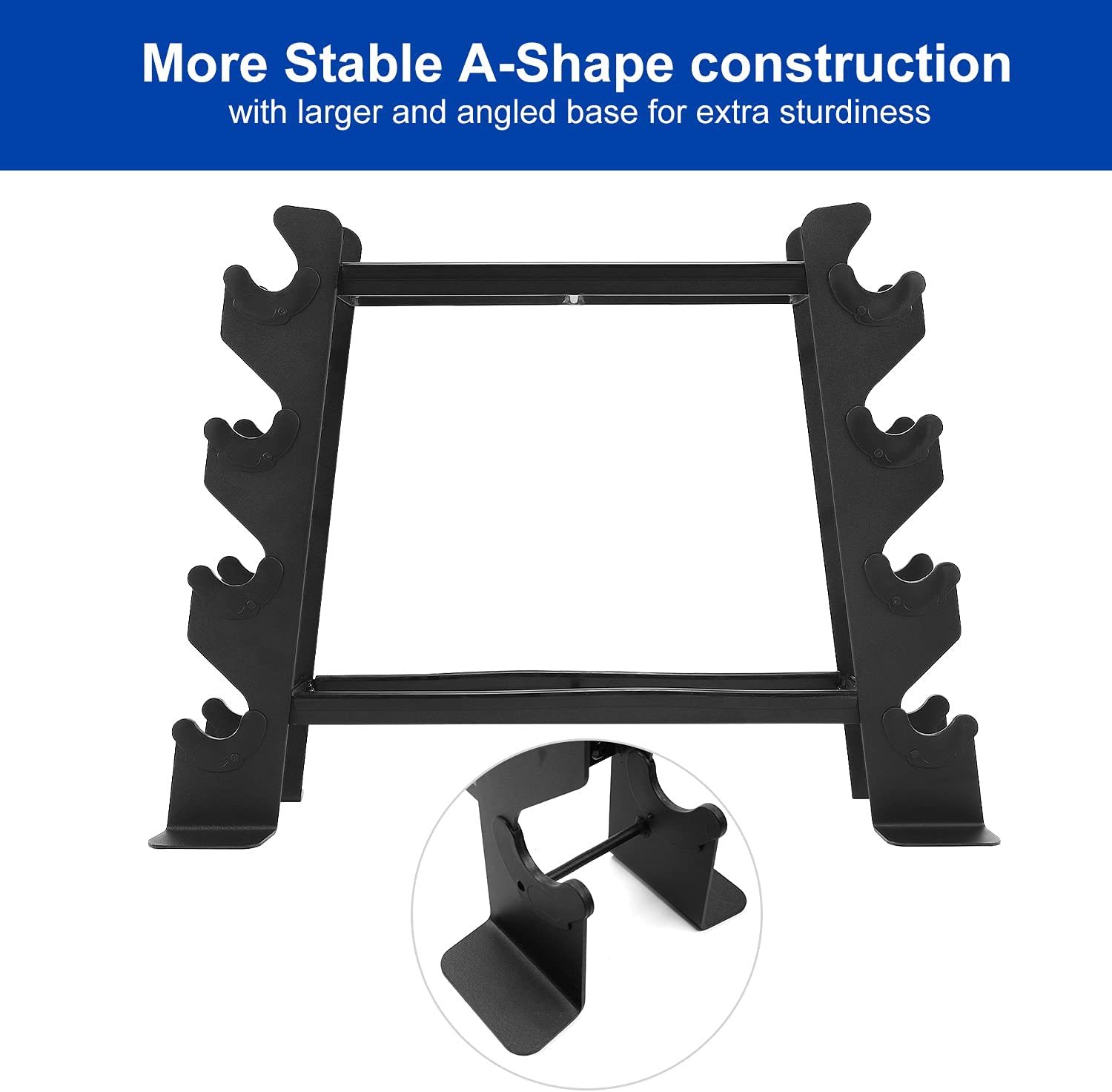 Dumbbell Rack Stand Only for Home Gym Weight Rack for Dumbbells-Trainnox