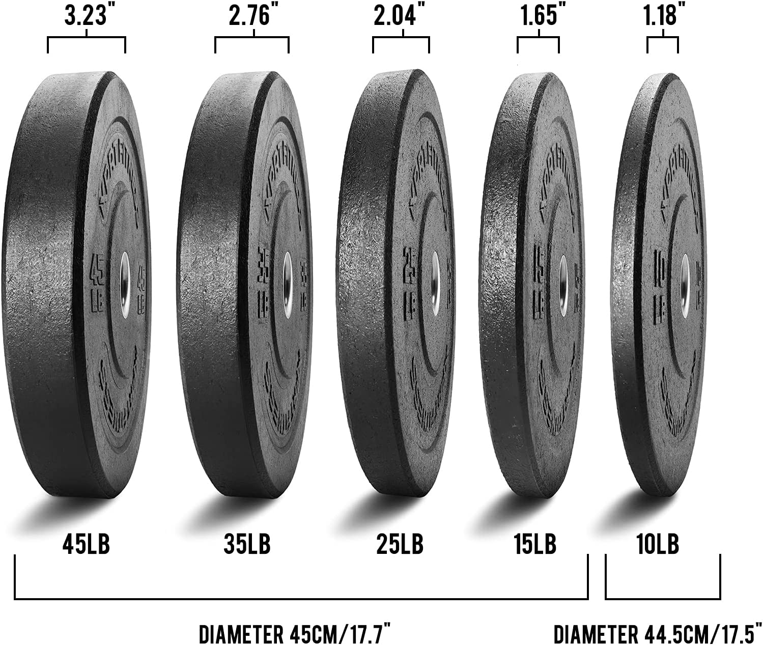 Barbell Olympic Grip Weight Plate for Strength Training-Trainnox