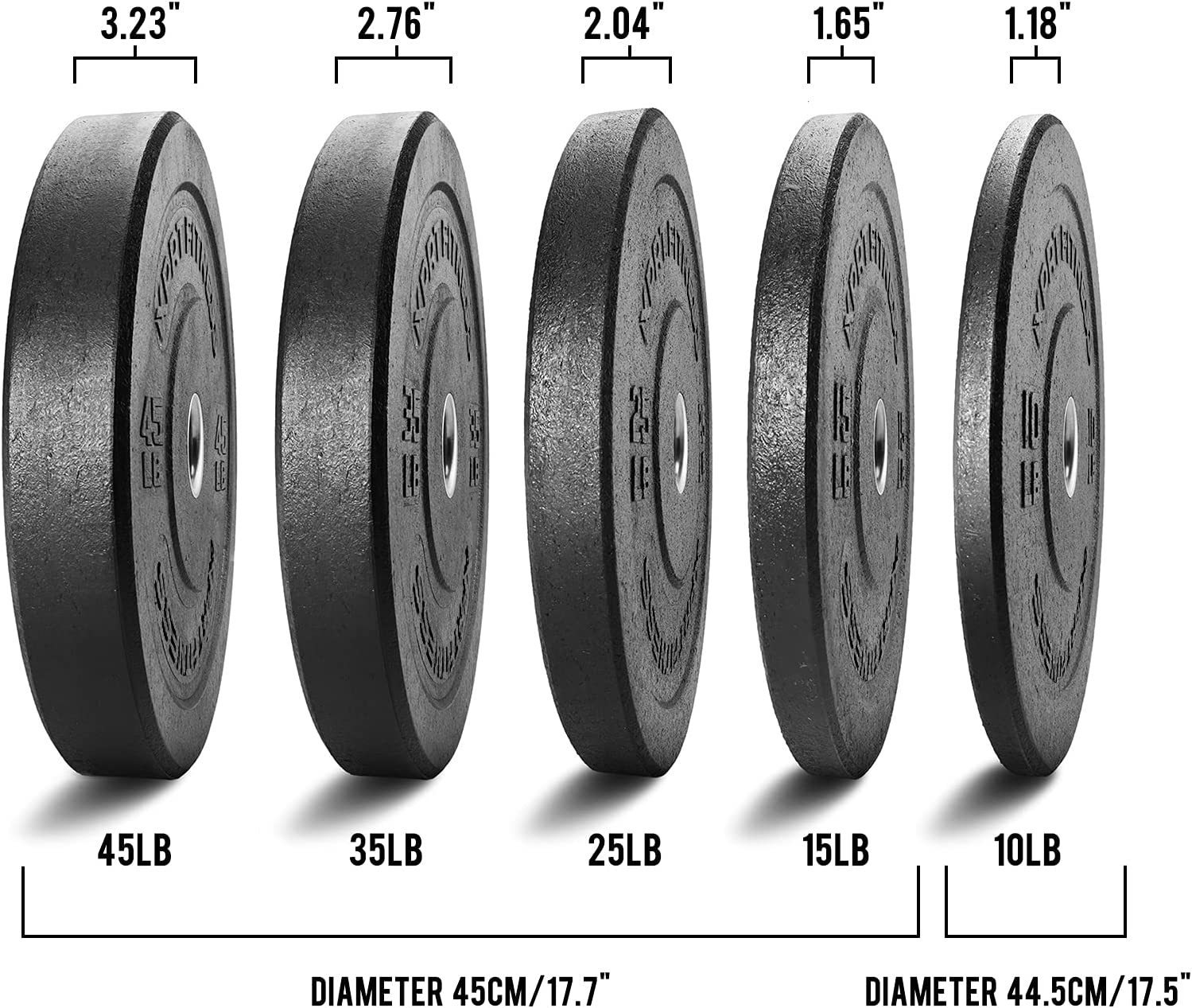 Barbell Olympic Grip Weight Plate for Strength Training-Trainnox