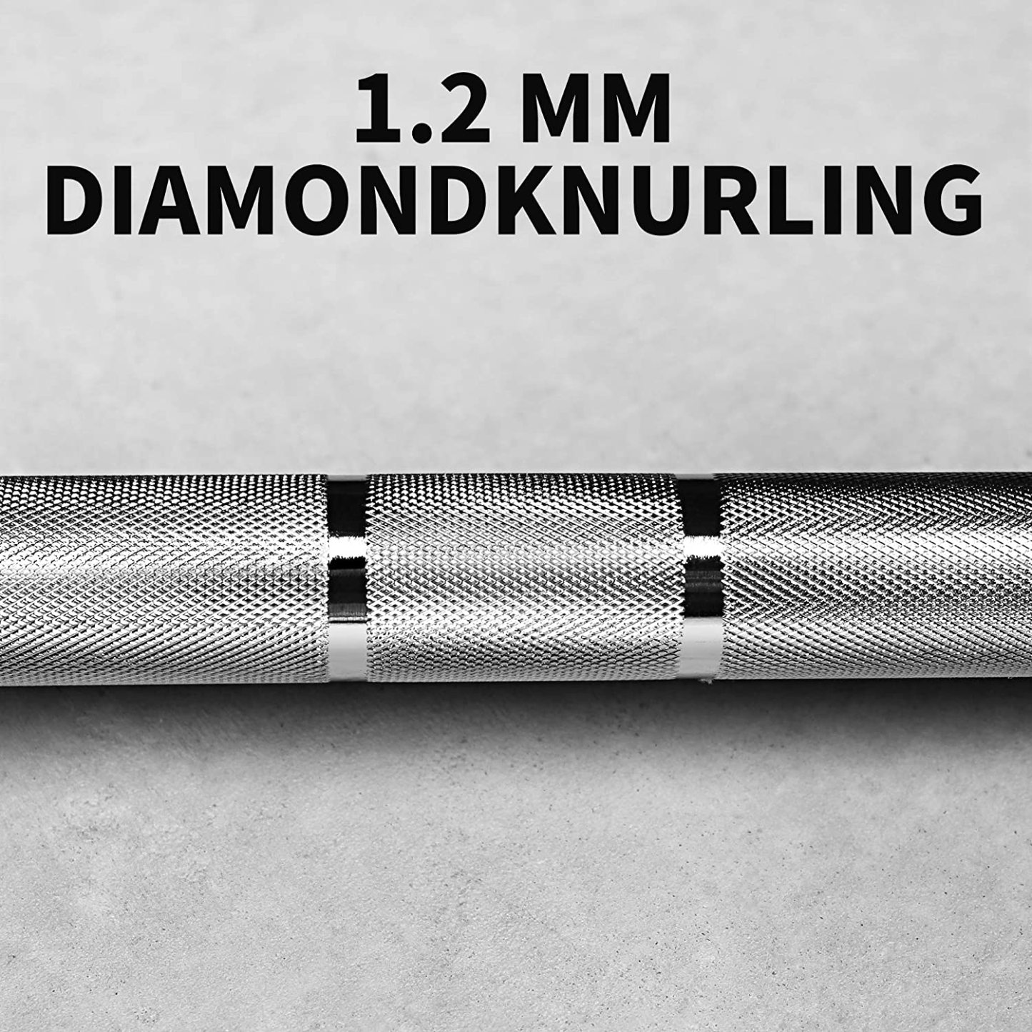 Olympic Bar for Weightlifting and Power Lifting Barbell, 1000-Pound, 20 KG 7 Feet Chrome Barbell 86''-Trainnox