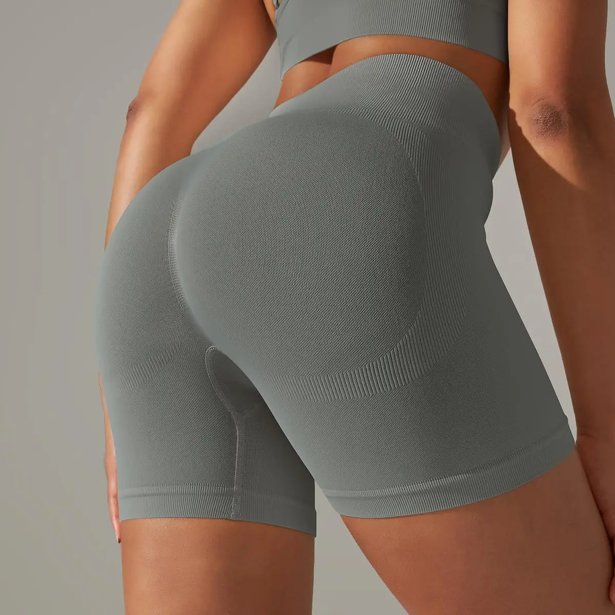 High Waist Summer Workout Gym Shorts Running Cycling Shorts -Zieline