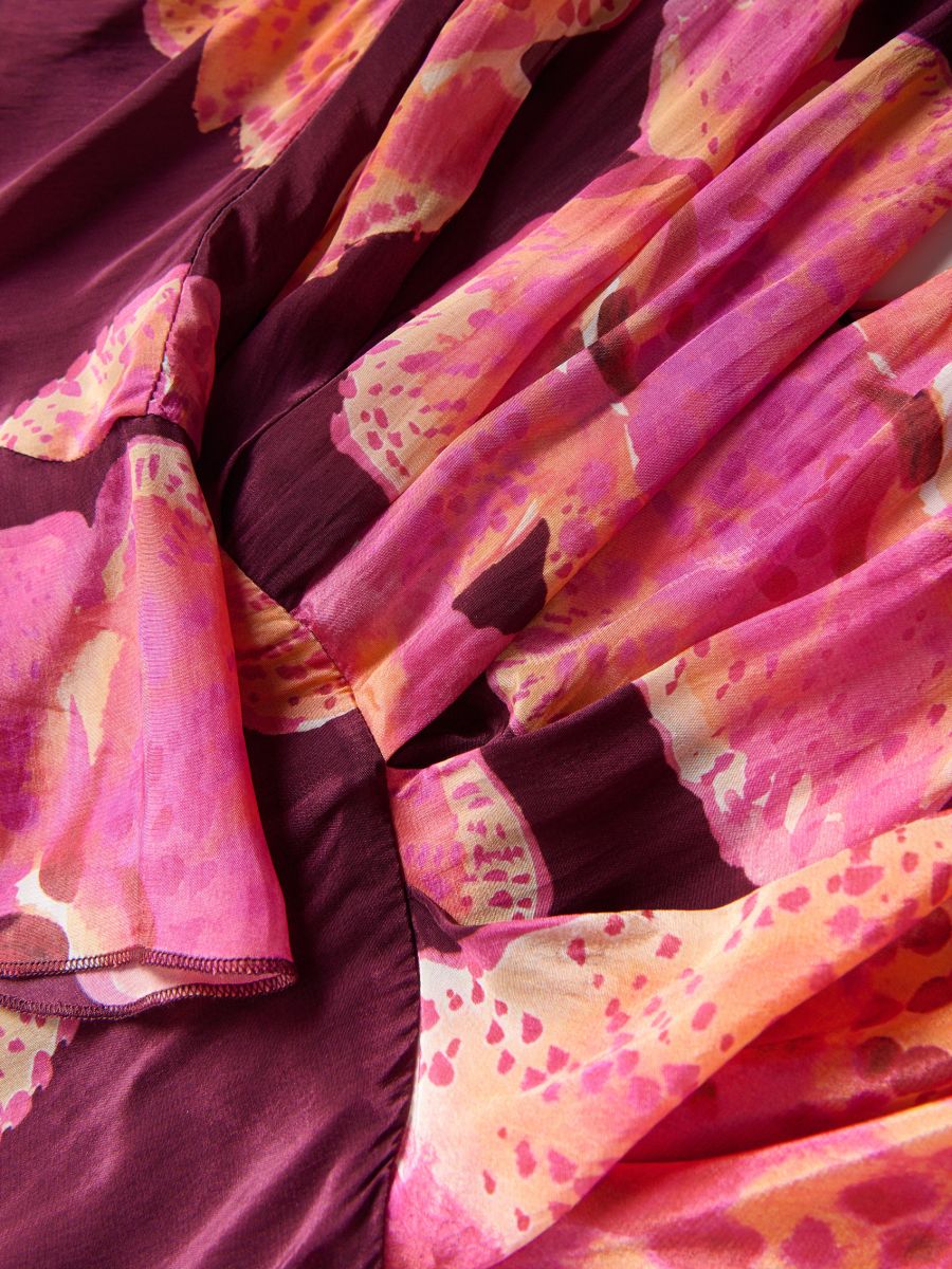 Premium Cotton Printed Women Backless Maxi Dress