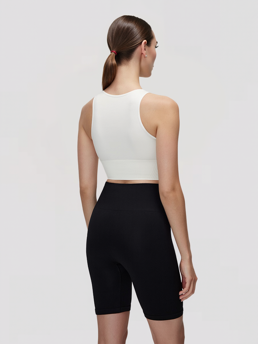 Seamless Basic Sport Bra Tank with Removable Cups