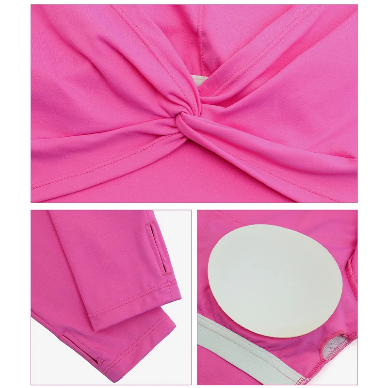 Sexy Backless Long Sleeve Yoga Quick Dry Sportswear Women Back Cross SportsTops-Zieline