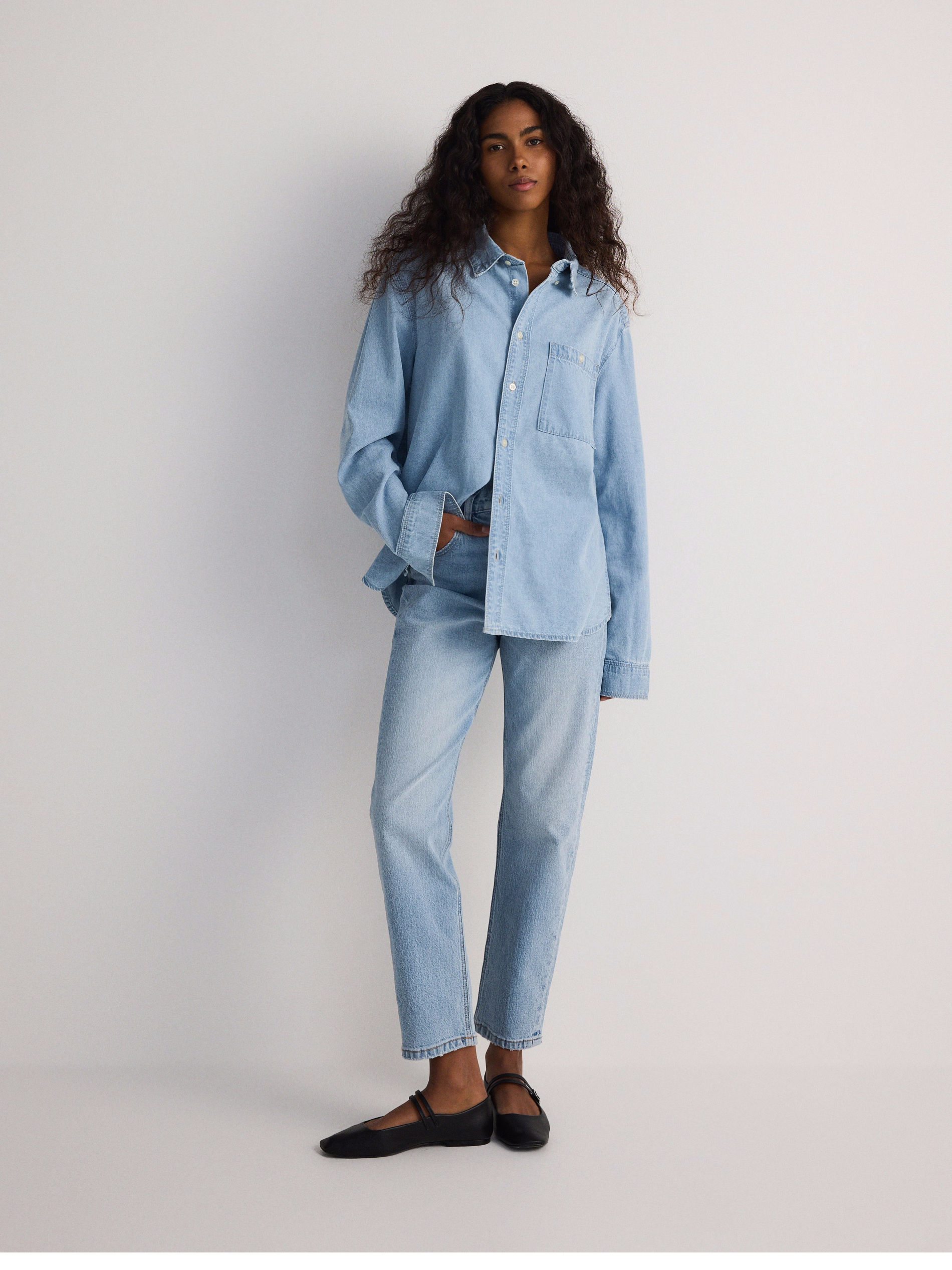 Ladies Slim Fit Cotton Slim Leg Denim  Jeans