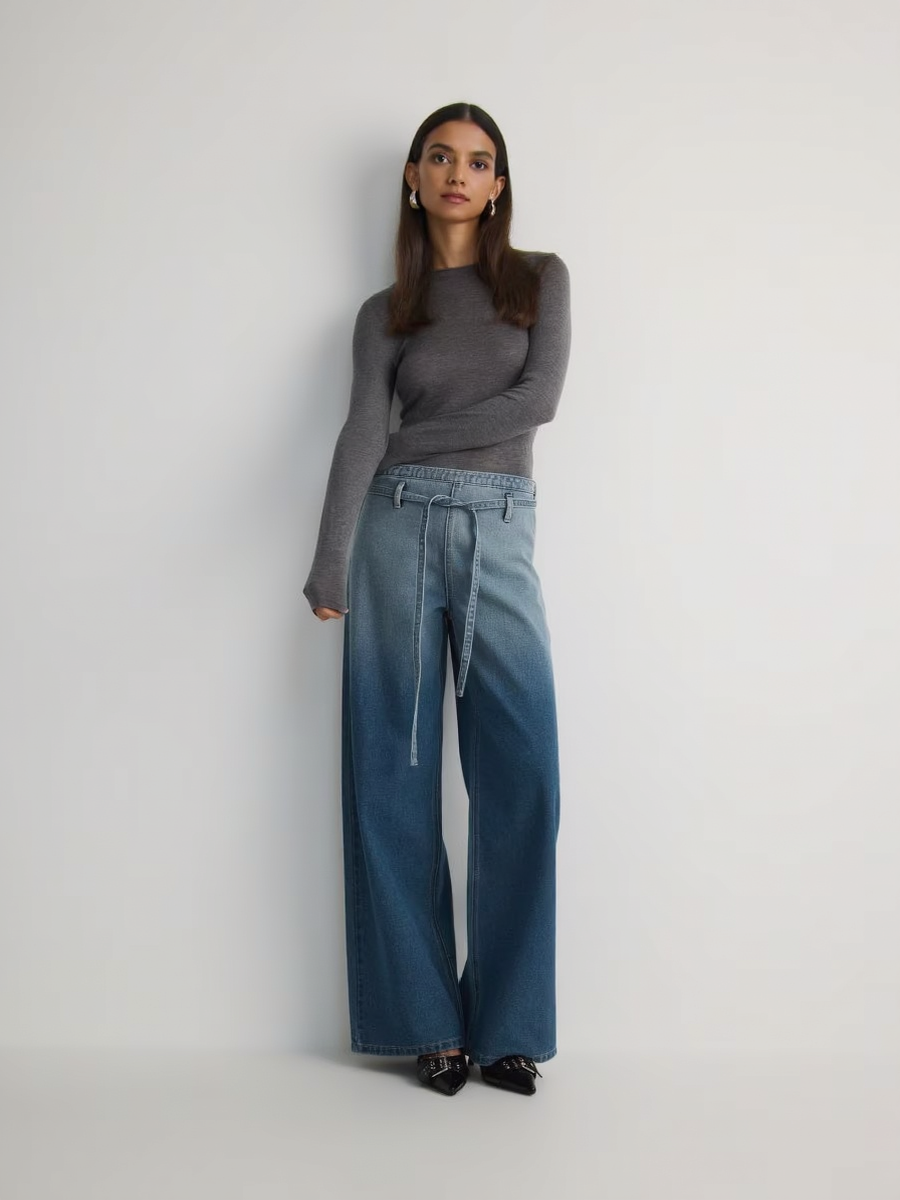 Premium Two-tone Washed Women Denim Jeans