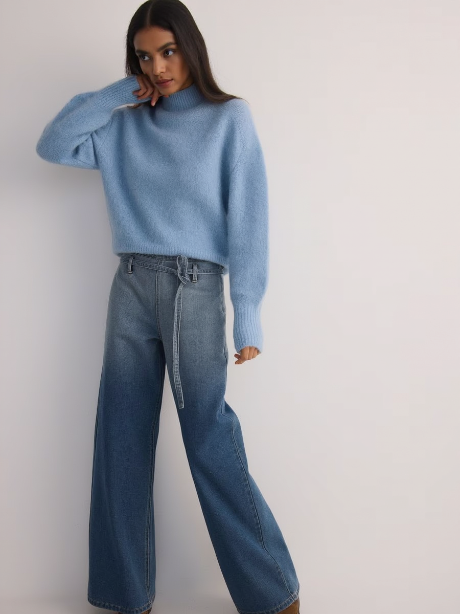 Premium Two-tone Washed Women Denim Jeans