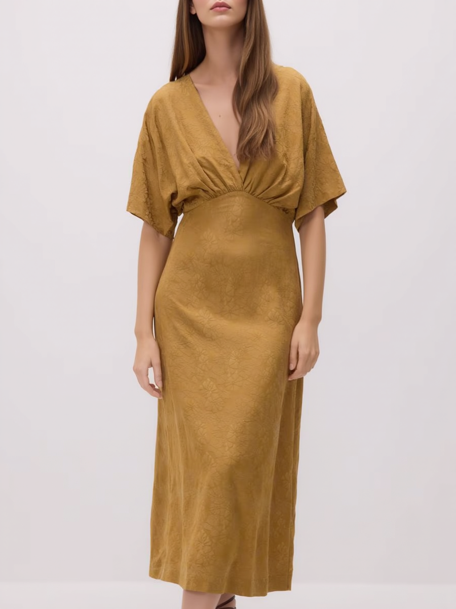 Vintage Printed Premium Women Maxi Dress