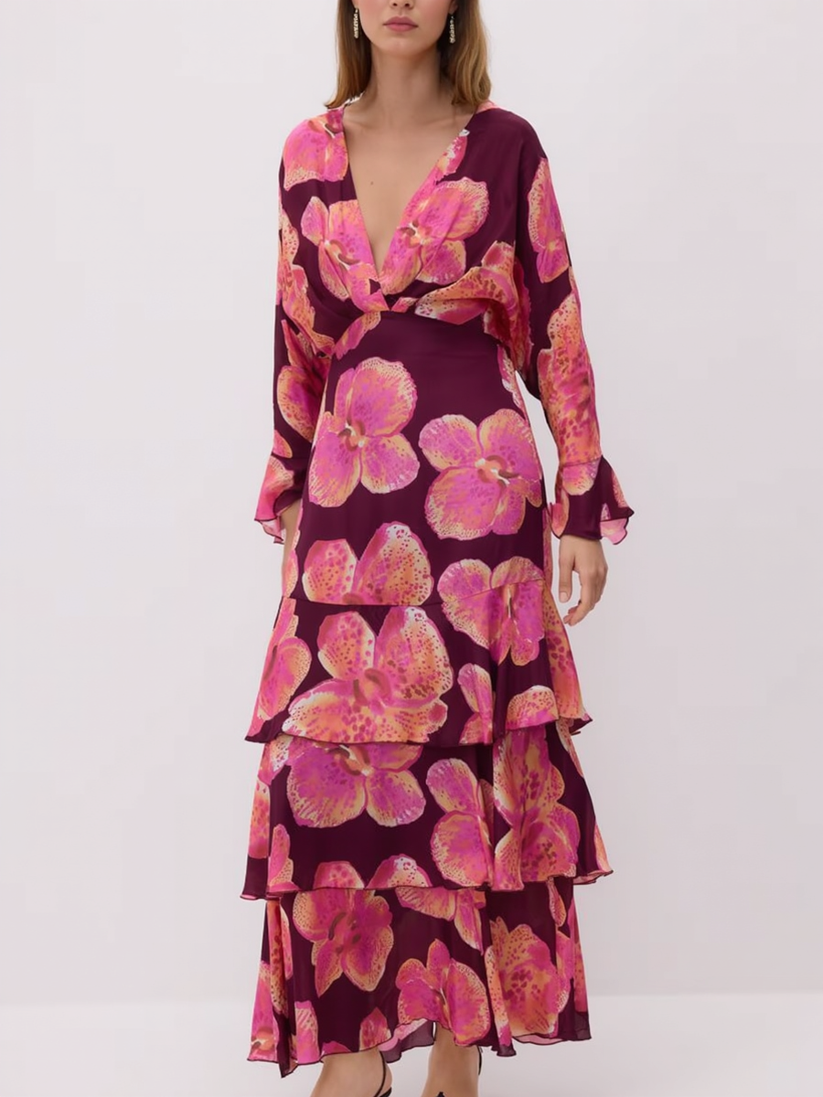 Premium Cotton Printed Women Backless Maxi Dress