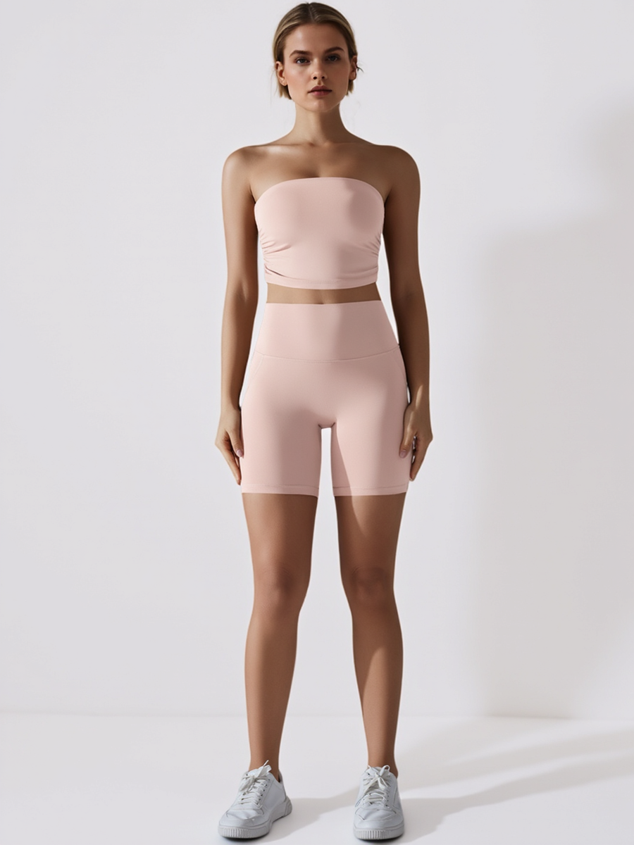 Non Slip Tube Top Yoga Suit