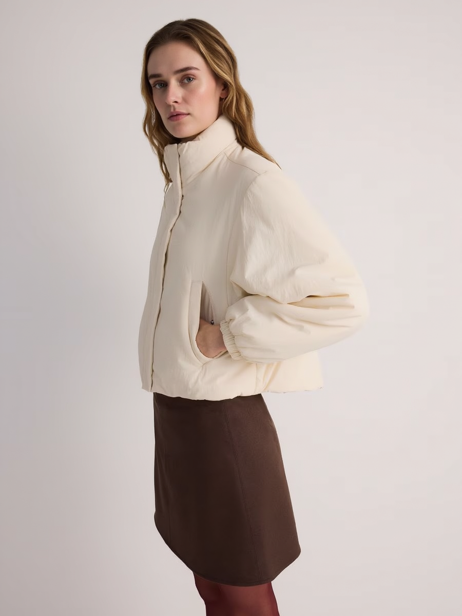 High Collar Short Down Outwear Jacket
