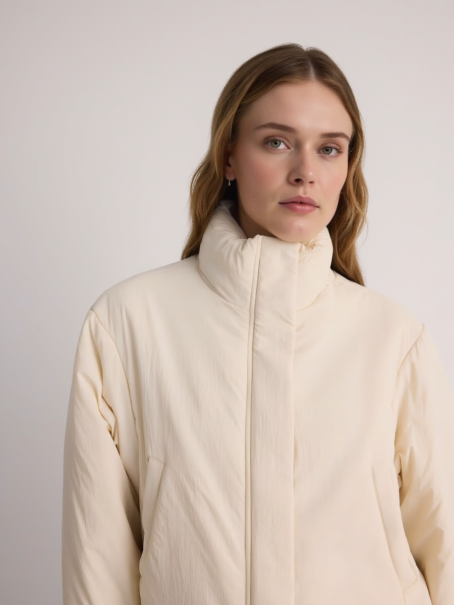 High Collar Short Down Outwear Jacket