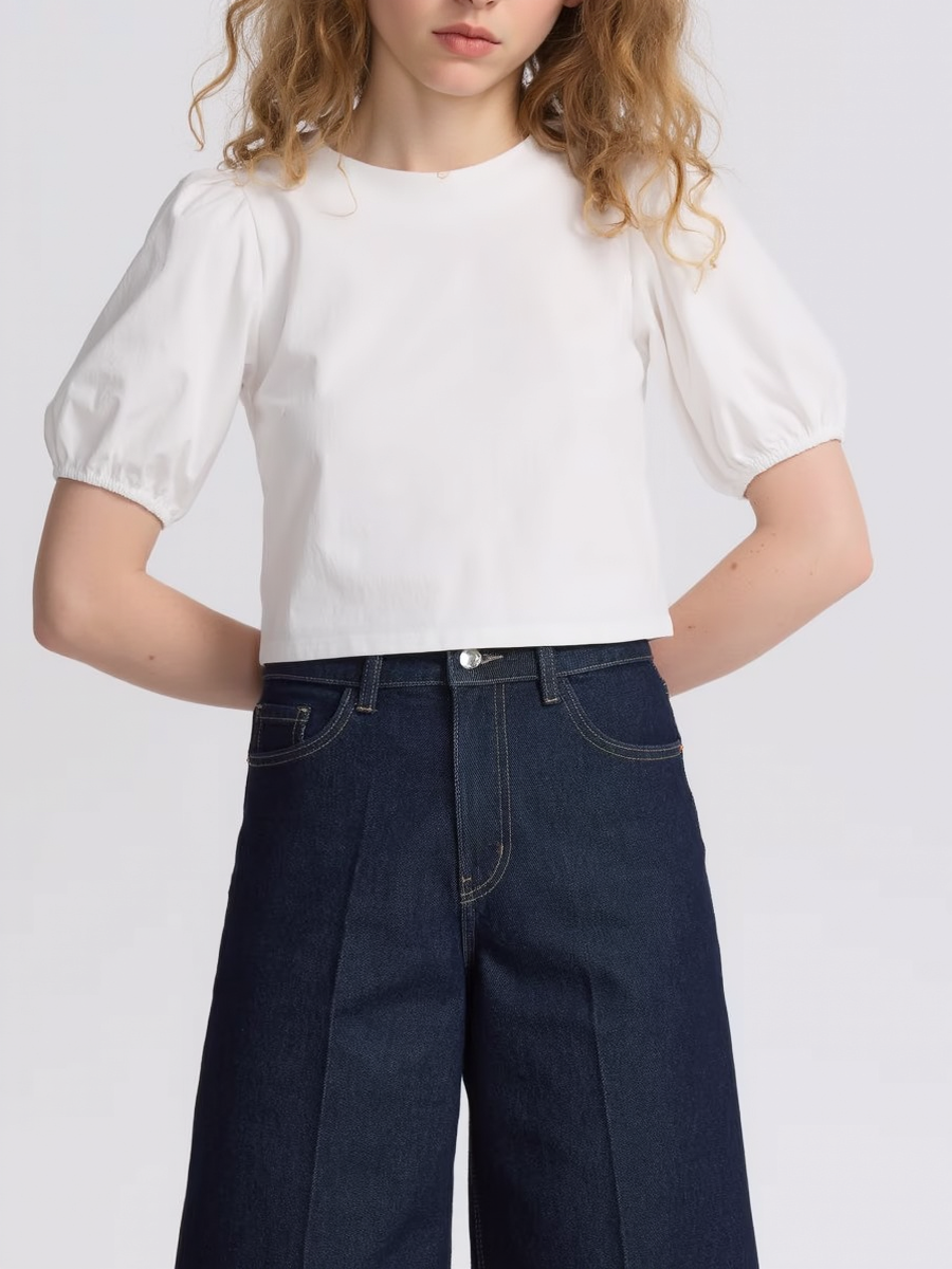 Pure Cotton Tie Back Blouse
