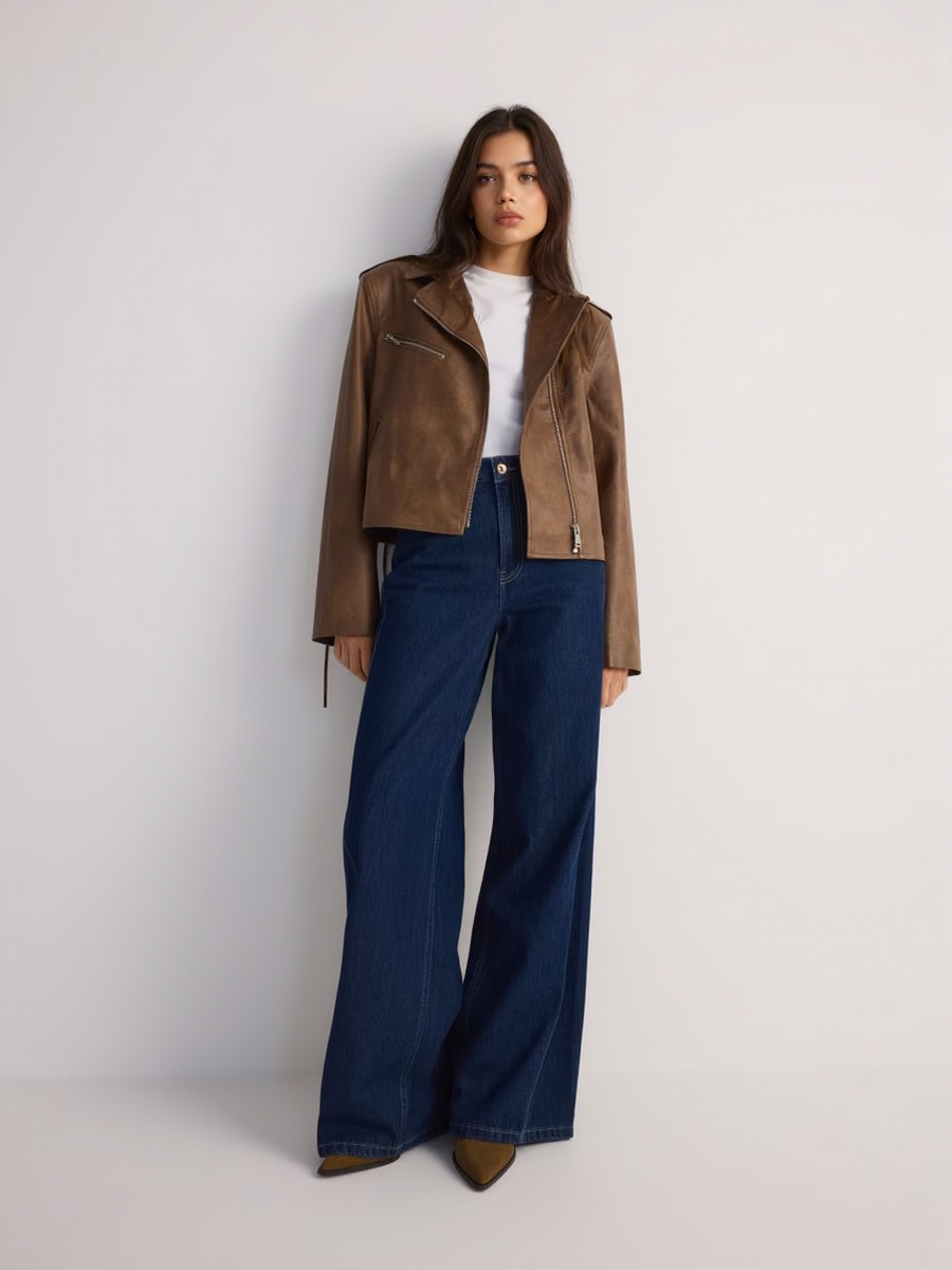 Premium Vintage Drawstring Oversized Biker Style Jacket