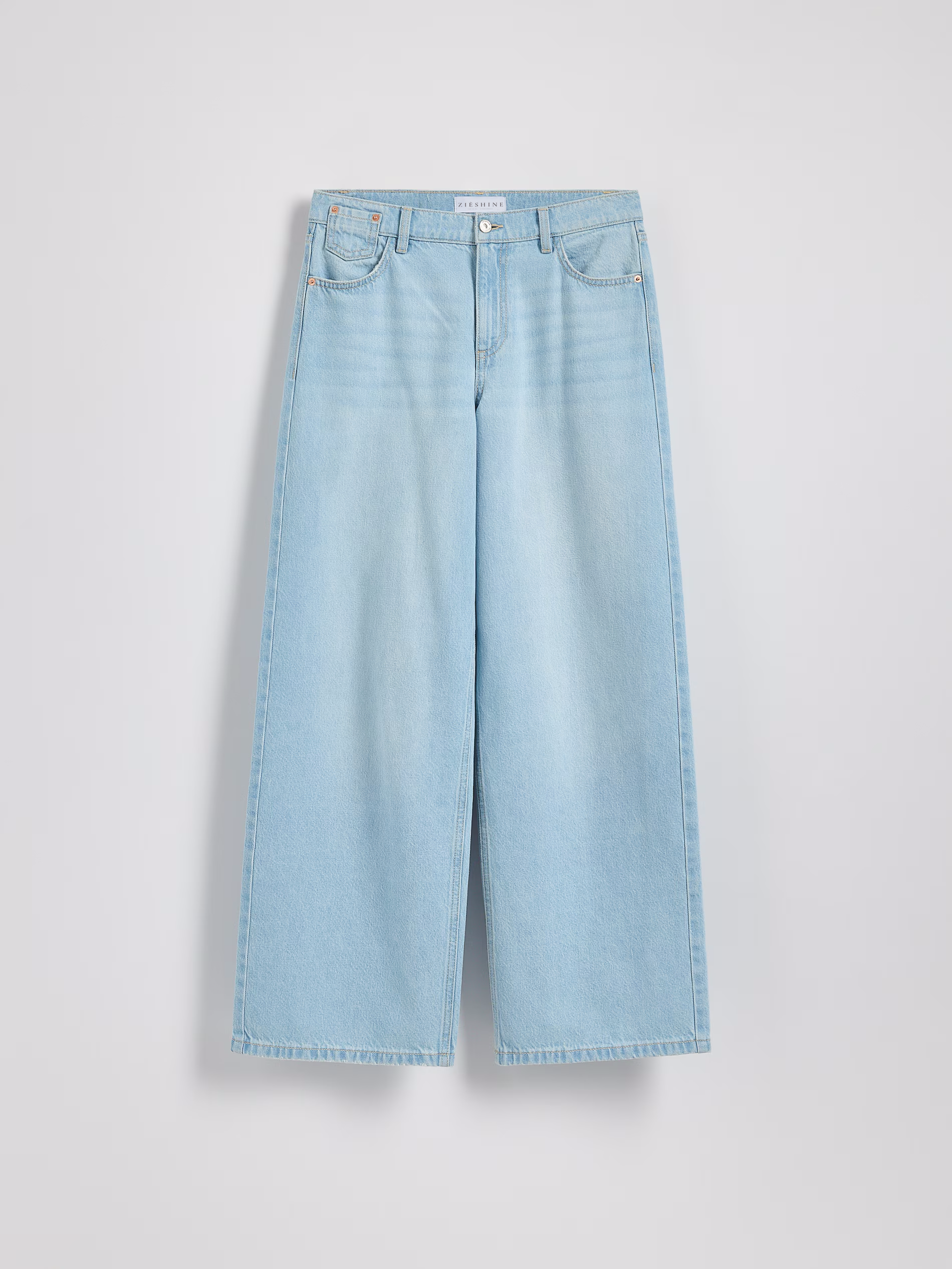 Light Blue Straight Women Denim Jeans 