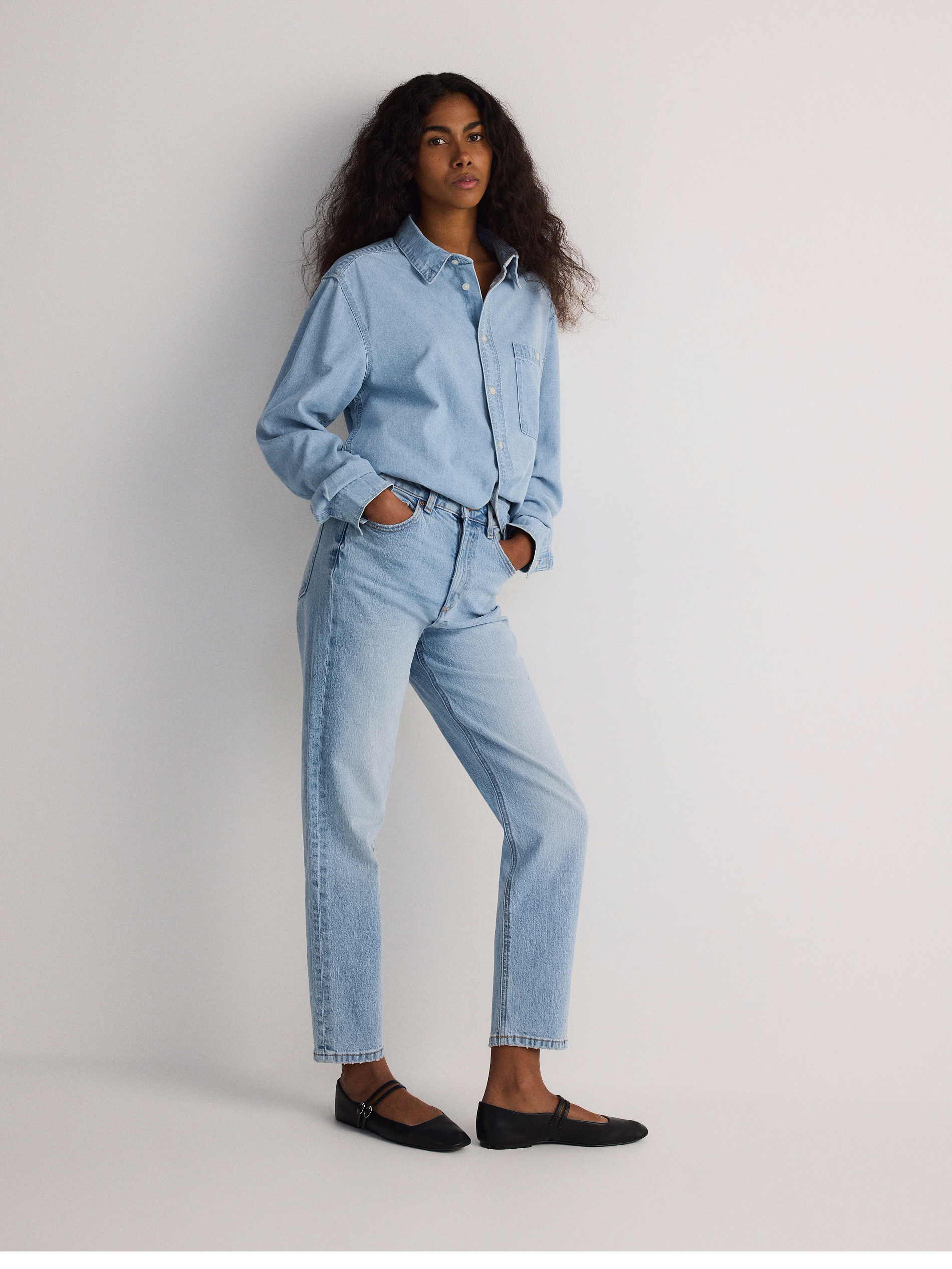 Ladies Slim Fit Cotton Slim Leg Denim  Jeans