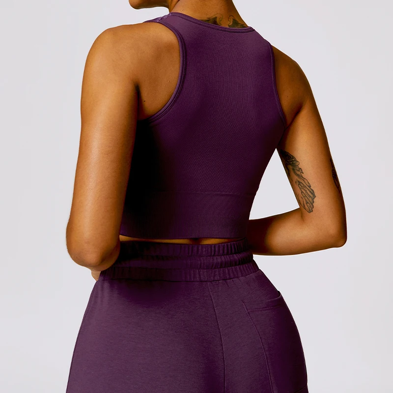  Push Up Running Shockproof Bra gym Gym Tank Top -Zieline