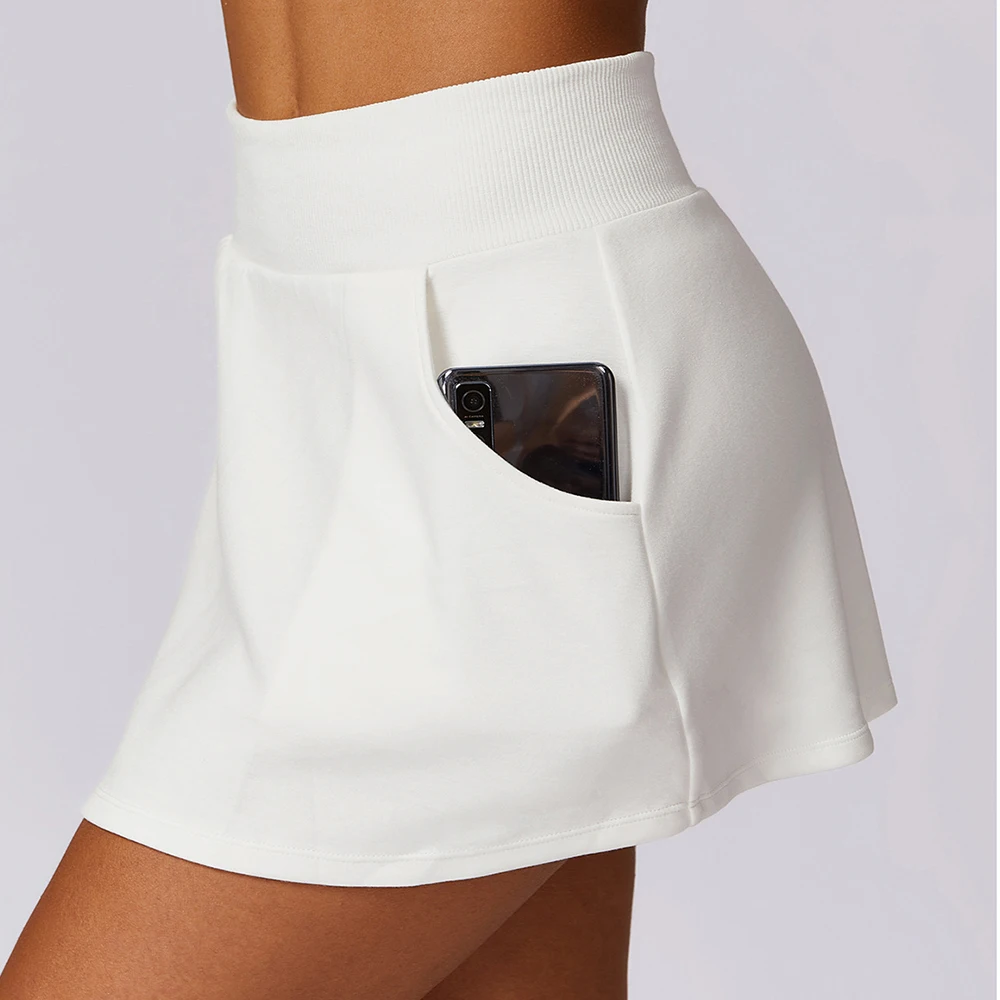 Sexy Yoga Short Skirts Cycling Push Up Running Fitness Skirts Anti-Light Gym Sports Wear