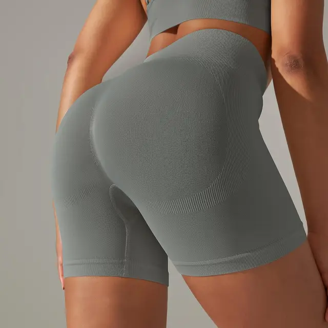 High Waist Summer Workout Gym Shorts Running Cycling Shorts -Zieline