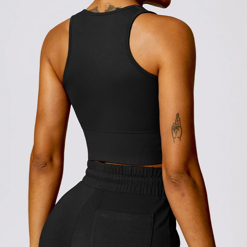  Push Up Running Shockproof Bra gym Gym Tank Top -Zieline