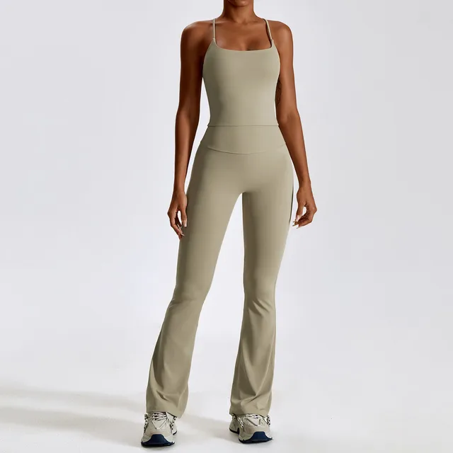 Workout Sportswear Gym Clothing Fitness Long Sleeve Crop Top High Waist Leggings Sports Set