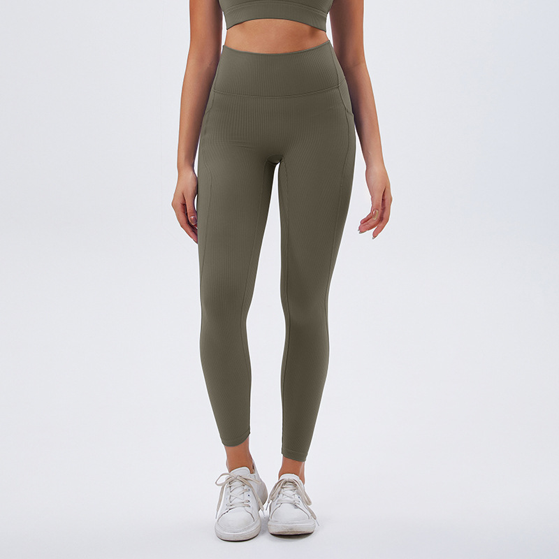 Cross-Border Environmental Protection Recycled Fabric Yoga Pants Running Fitness Outdoor Yoga Trousers-Zieline