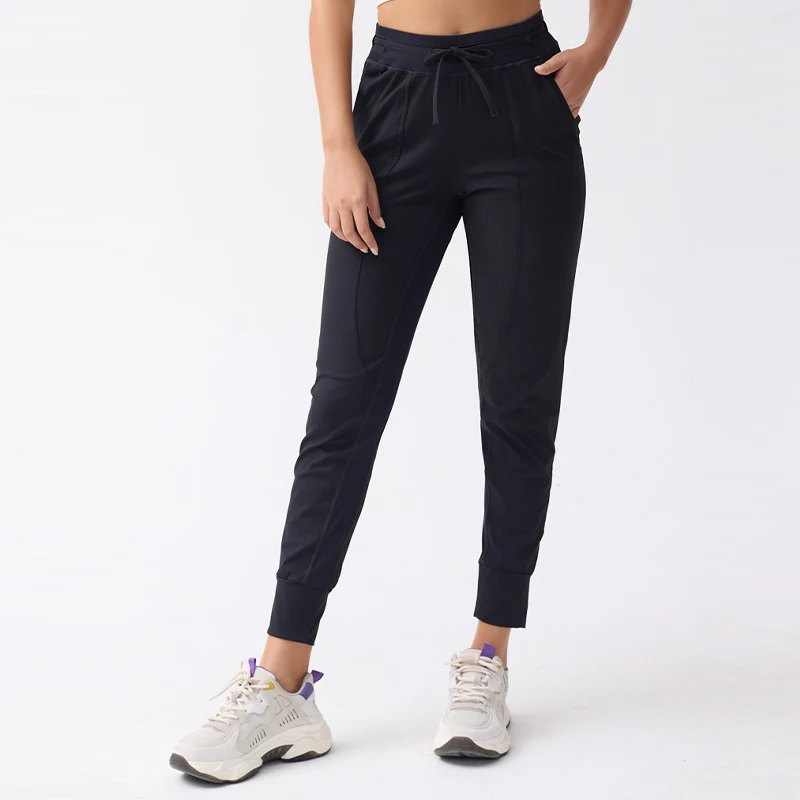 Ribbing Fitness Gym Yoga Pants High Waist Sport Leggings -Zieline