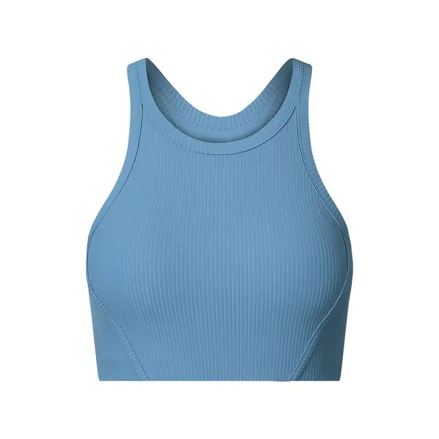  Women's Workout Crop Top Female Shockproof Brassiere Women Push Up Yoga Bra-Zieline