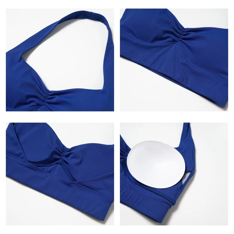 Scrunch Sports Bra Push up Gym Running Underwear Workout Brassiere Fitness Yoga Top-Zieline