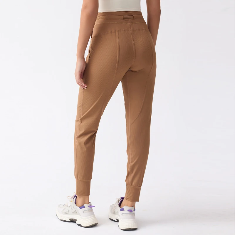 Ribbing Fitness Gym Yoga Pants High Waist Sport Leggings -Zieline