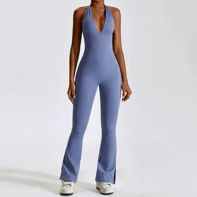 One-Piece Yoga Suit Belly Tightening Fitness Stretch Bodysuit Gym Push Up Sportswear Set