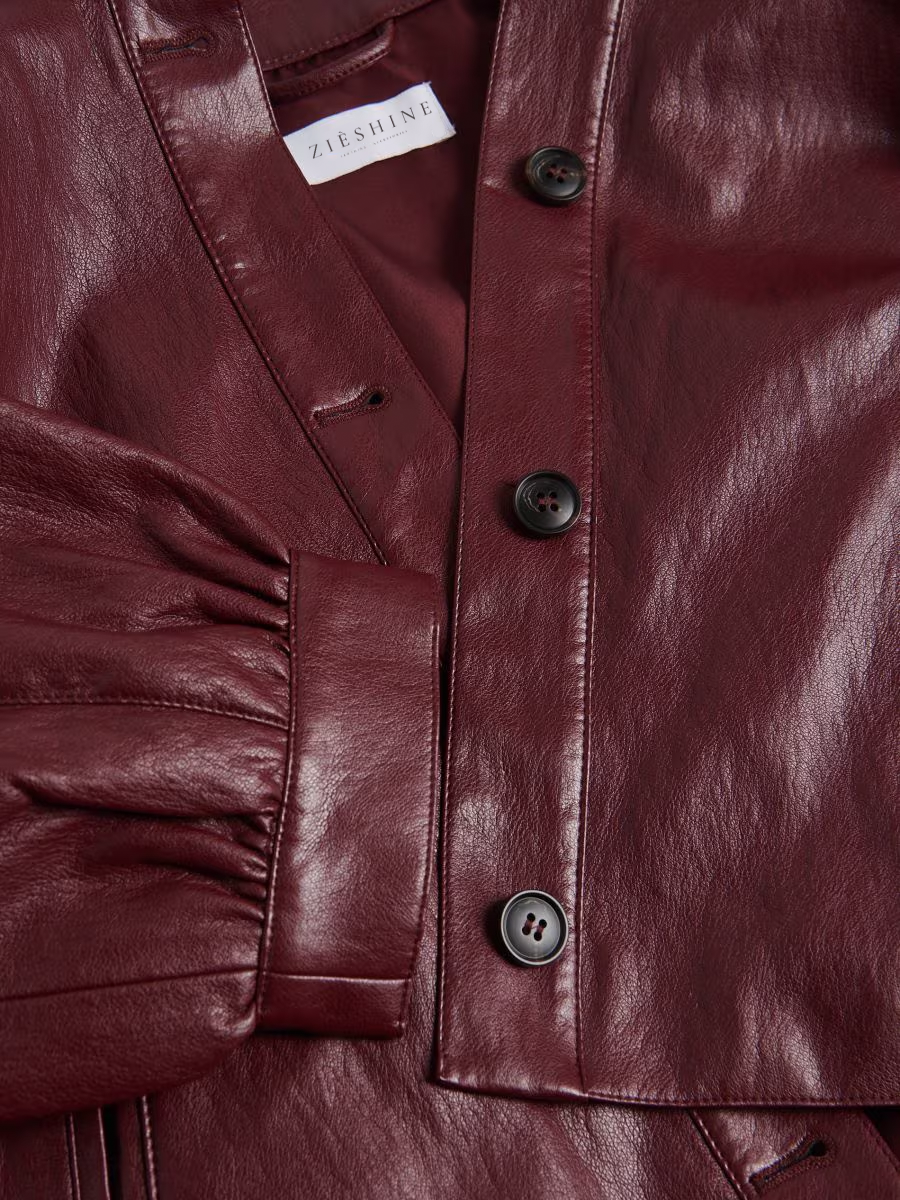 Premium Faux Leather Cropped Jacket