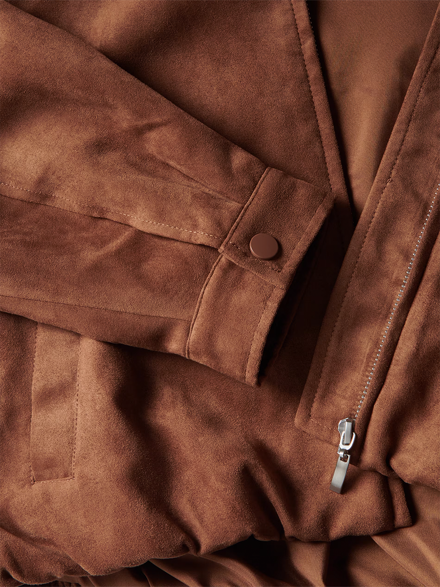 Premium Faux Suede Oversized Jacket