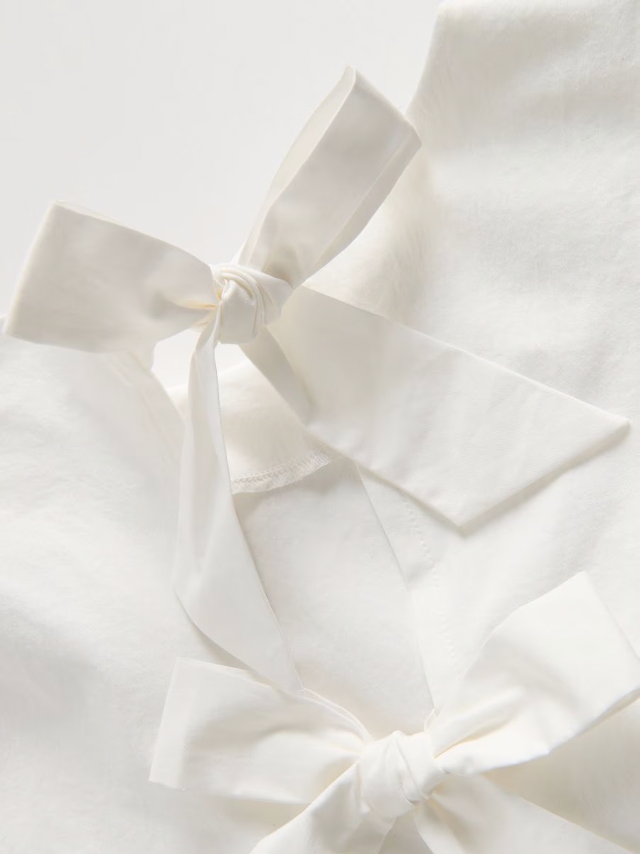 Pure Cotton Tie Back Blouse