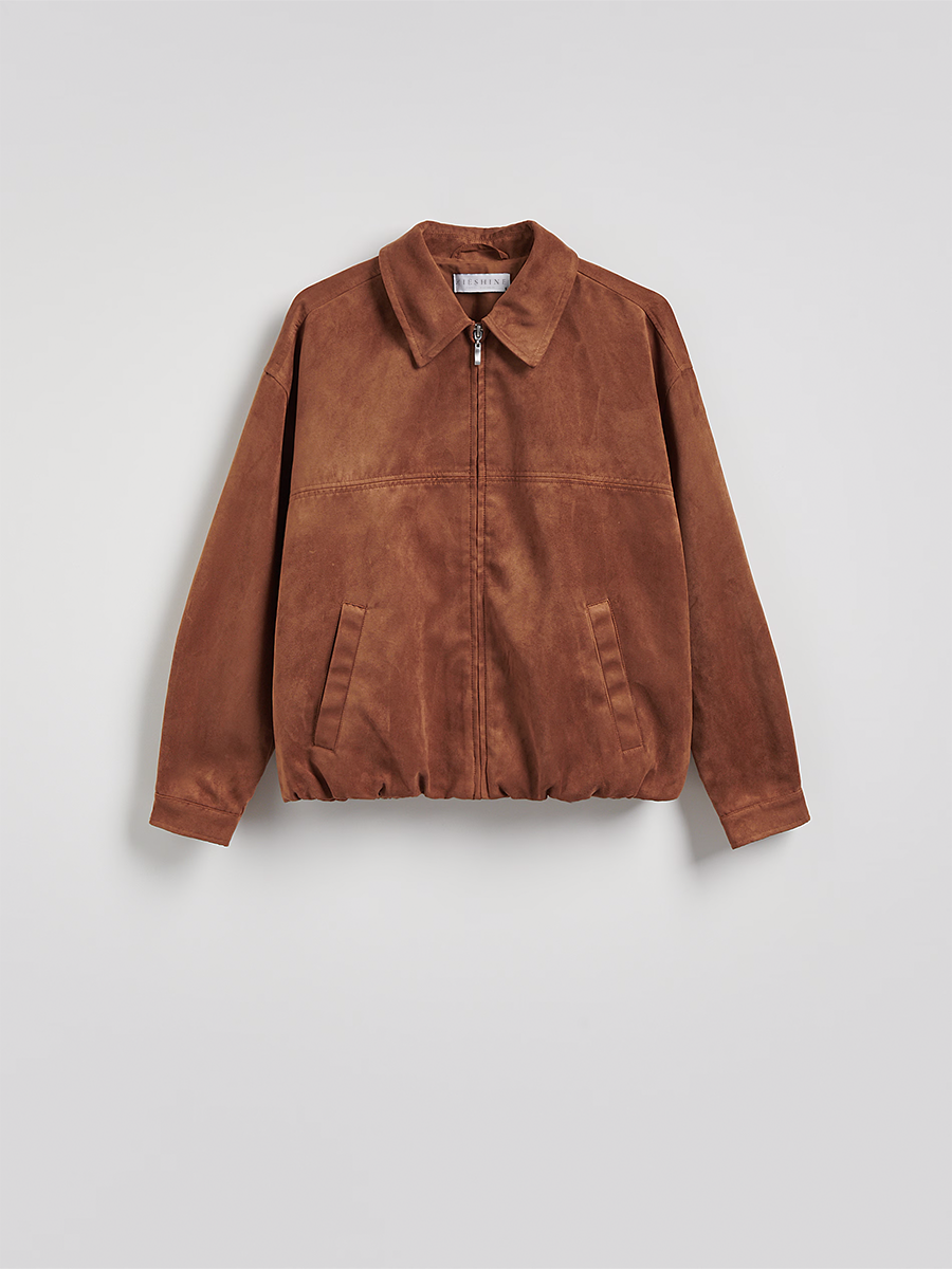 Premium Faux Suede Oversized Jacket