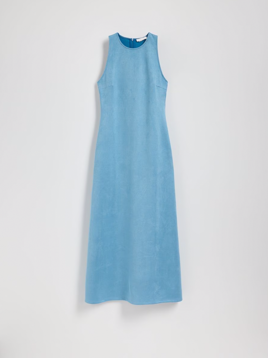 Elegant Buckskin Women Maxi Dress