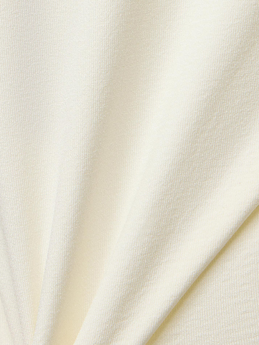 Straight Hem Basic Cropped T-shirt