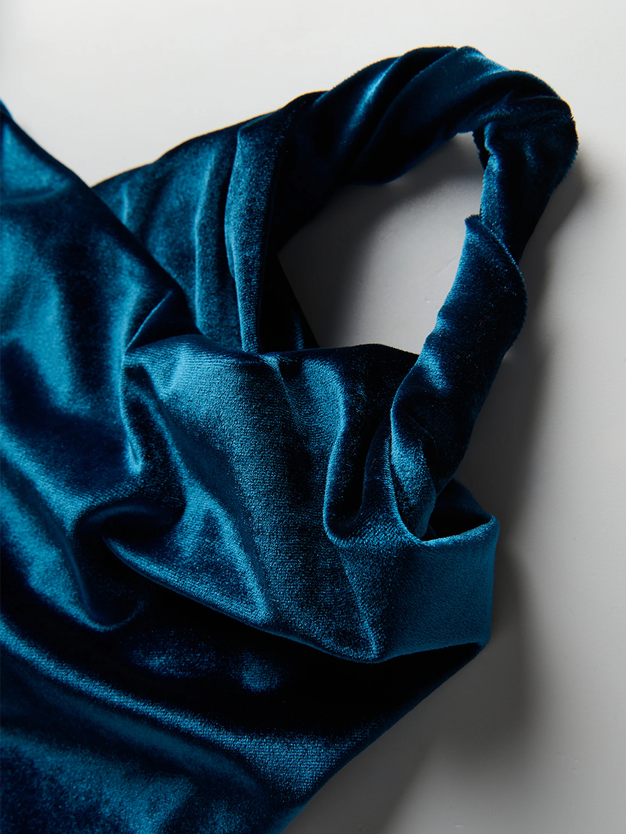 Elegant One Shoulder Women Slit Maxi Dress