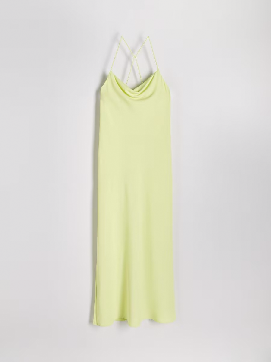 Cotton Suspender Side Slit Women Dress