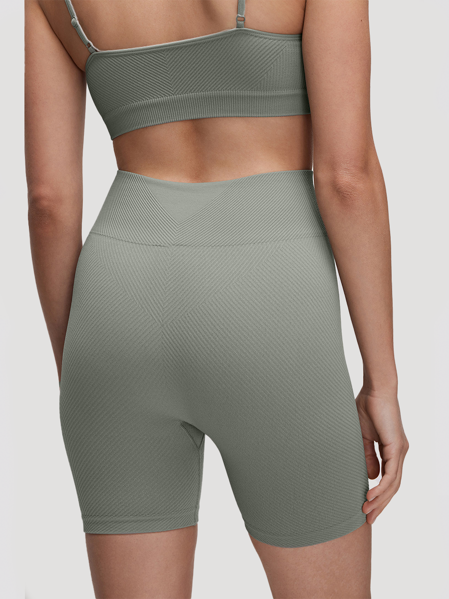 Seamless High-Waist Ribbed Favorite Biker Short