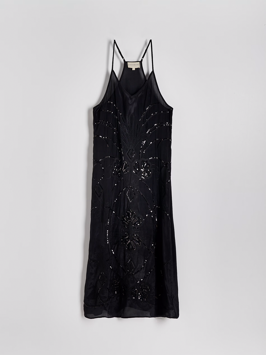 Strapless Irregular Sequin Women Party Maxi Dress