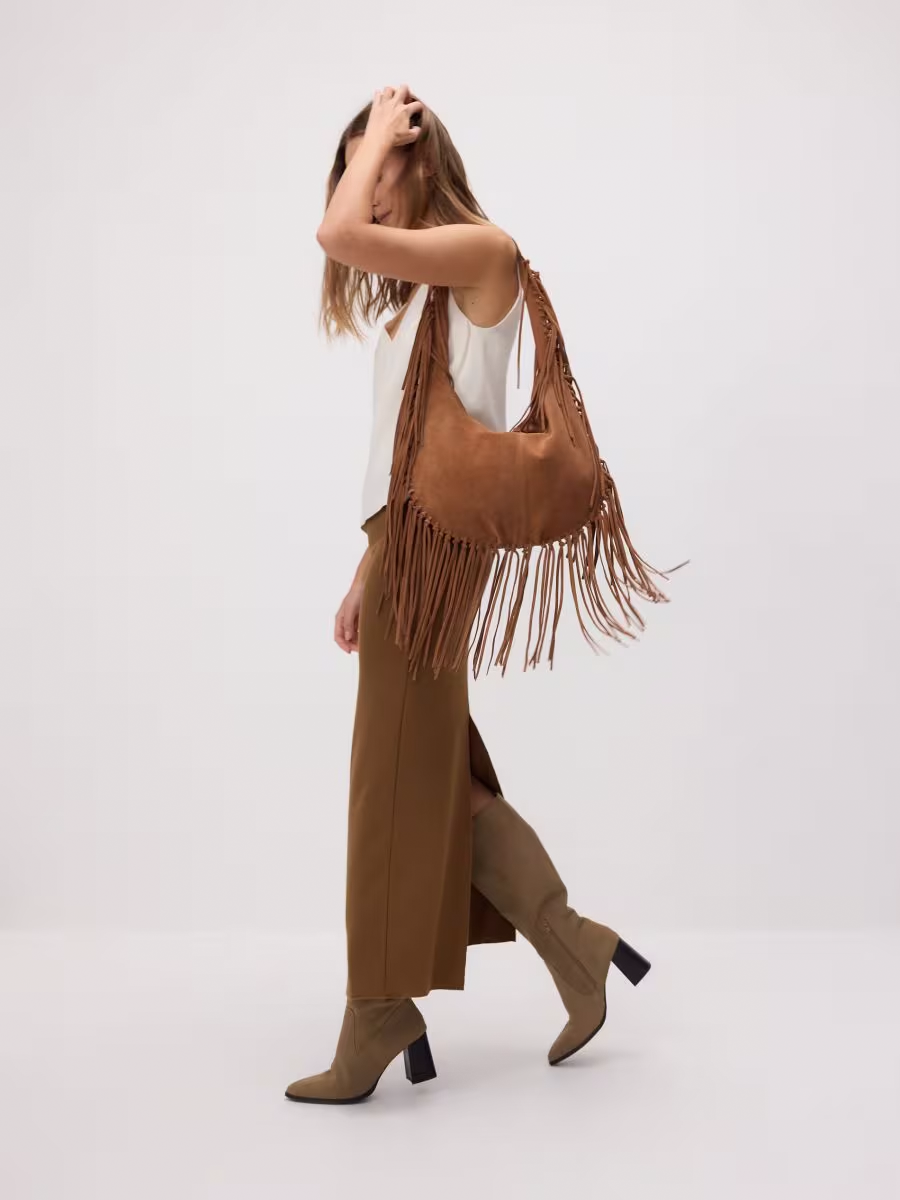 Vintage Tassel Crossbody Bag