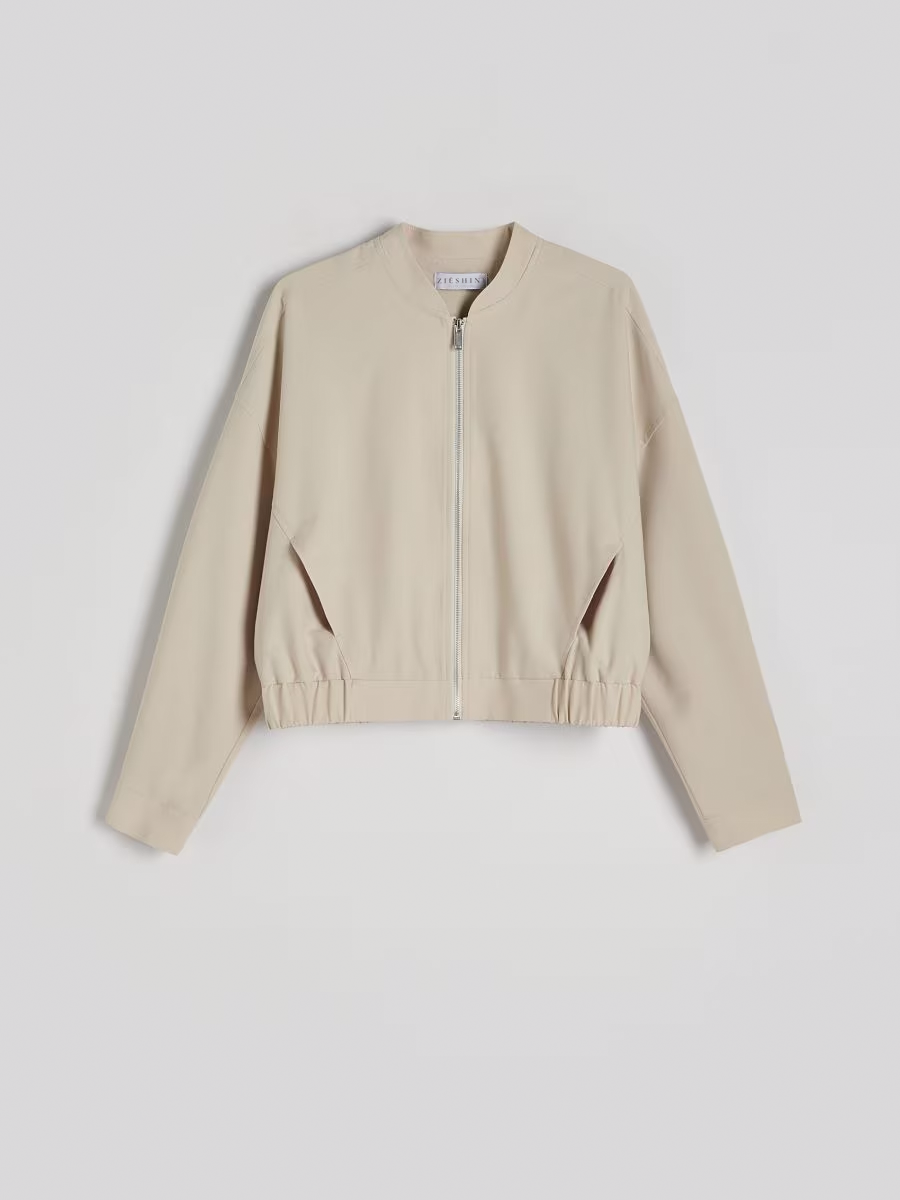 Premium Wool Blend Bomber Jacket