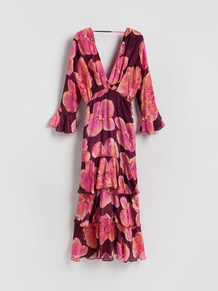 Premium Cotton Printed Women Backless Maxi Dress