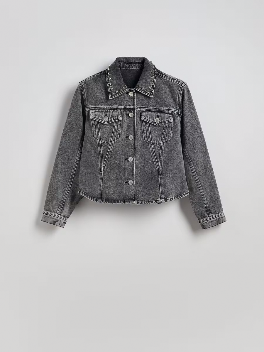 Studded Stylish Embellished Women's Denim Suit