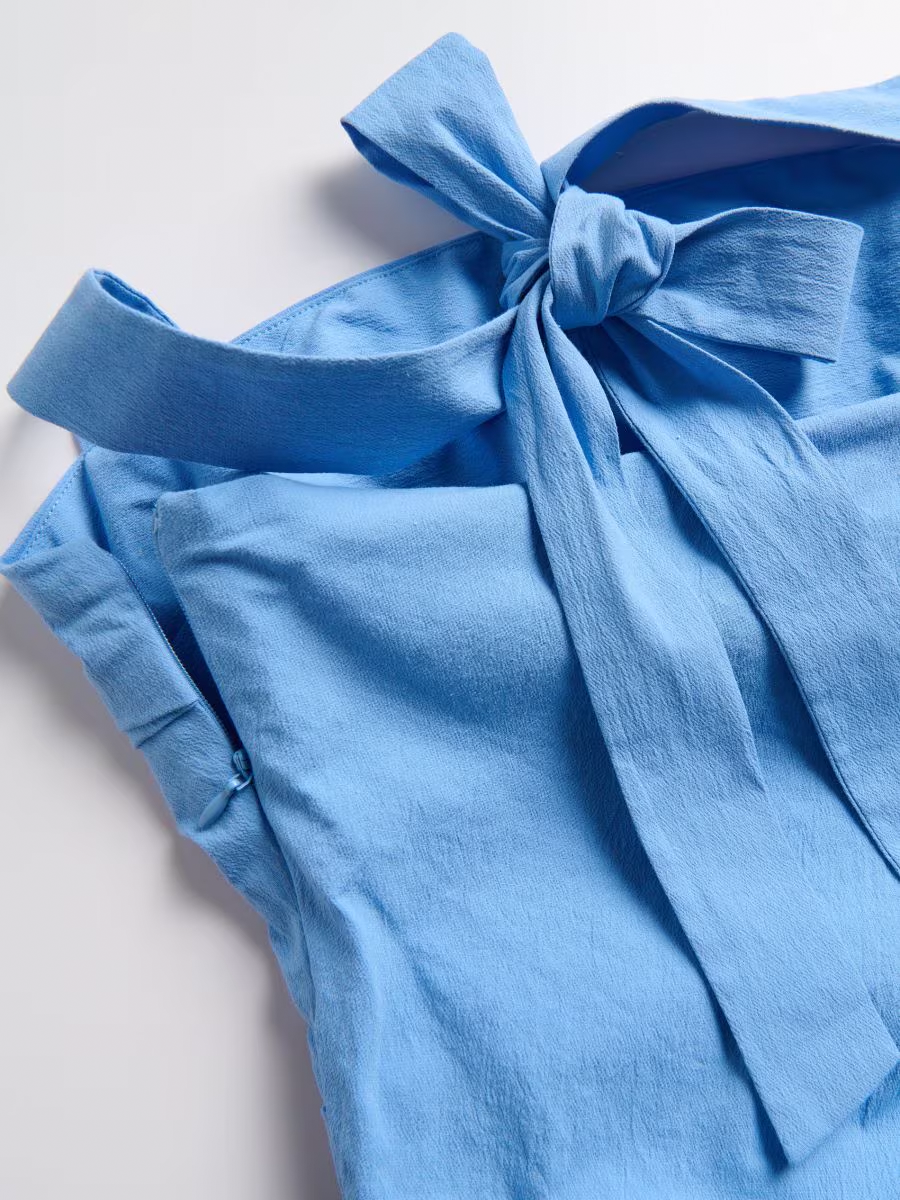 Halter Back Tie Mini Dress